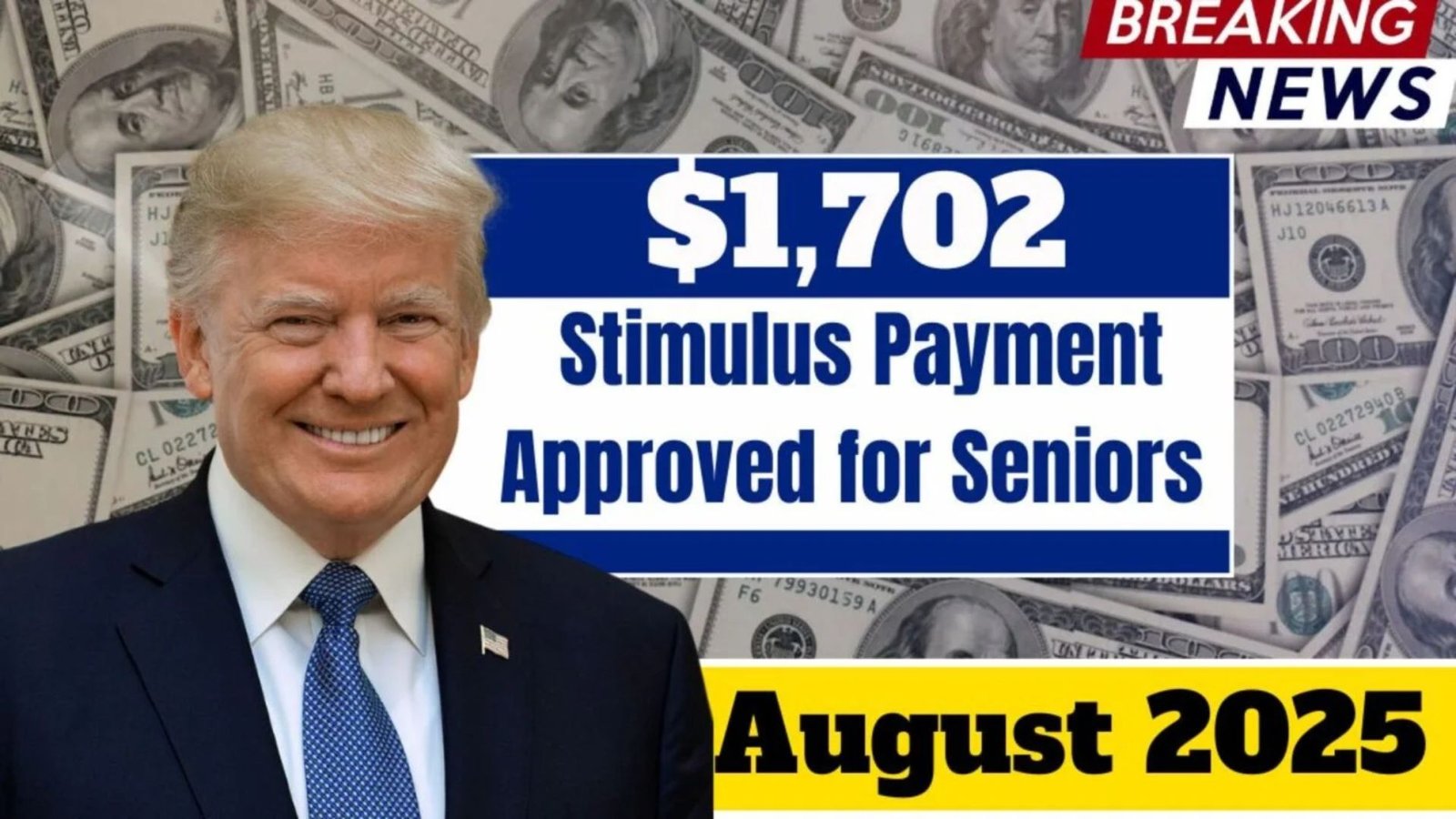 $1,702 Stimulus Check for Seniors in August 2025 – Here’s What You Need to Know